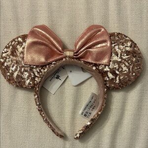 Disney Rose Gold Sequin Minnie Ears